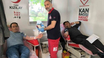 Şuhut’ta Kızılay’ın kan bağışı kampanyasına yoğun ilgi