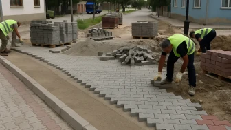 İnönü’de Kaldırımlar Yenileniyor: İlçe Modern Bir Görünüme Kavuşuyor