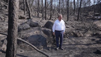 BBP Genel Başkanı Mustafa Destici, Eskişehir’de Yangın Bölgesini Ziyaret Etti