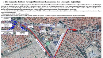 Alternatif Güzergâhlar ve Otobüs Hatlarında Değişiklik