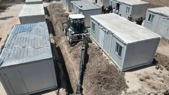 Bilecik’te Yangın Sonrası Konteyner Kentler Kuruluyor