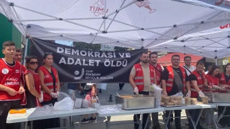 Demokrasi ve Adalet için Helva Dağıttılar