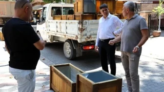 Söğüt'te İstiklal Caddesi'nde estetik dokunuşlar sürüyor