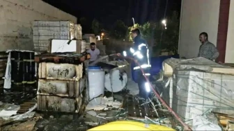 Kütahya Emet’te Depo Yangını Korkuttu