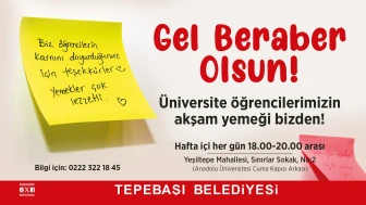 Tepebaşı Belediyesi’nden Üniversitelilere Ücretsiz Akşam Yemeği Desteği