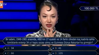 Guinness Rekorlar Kitabı’na giren adam kaç kadınla evlendi? (Kim Milyoner Olmak İster sorusu)