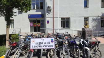 Eskişehir’de 27 Kaçak Motosiklet Ele Geçirildi