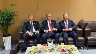 Erdoğan, Aliyev ve Mirziyoyev ile Bir Araya Geldi