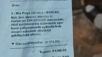 Eskişehir'de Şok Eden Olay: Yemek Sipariş Fişlerinde Şehitlere Hakaret