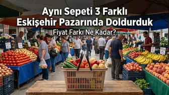 Aynı Sepeti 3 Farklı Eskişehir Pazarında Doldurduk: Fiyat Farkı Ne Kadar?