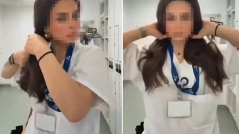 Saç örme eylemine bir hemşireden daha destek: Kolye detayı tepki çekti