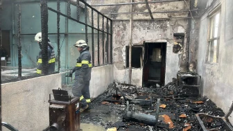 Şehir Hastanesi Yakınında Yangın: 1 İşçi Yaralandı