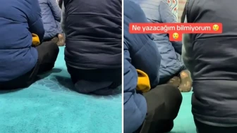 Eskişehir'de vatandaş, camide çektiği görüntüyü "Ne yazacağımı bilmiyorum" notuyla paylaştı