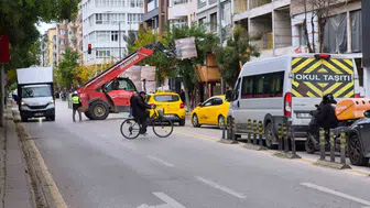 Eskişehir’de İnşaat Çalışması Trafiği Aksattı