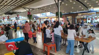 Köyceğiz'de Cumhuriyet coşkusu çocuk atölyelerinde sanatla buluştu