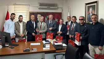 Manisa'da şehit yakınları ve gazilerden belediyeye vefa ziyareti