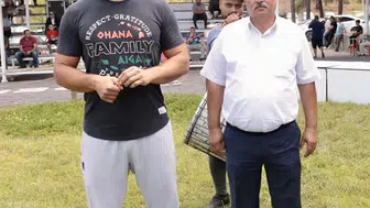 Altın kemerli başpehlivan Ali Gürbüz Beyağaç er meydanına geliyor