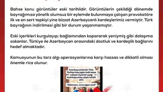 Azerbaycan'da bayrak provokasyonu iddiasına resmi yalanlama geldi