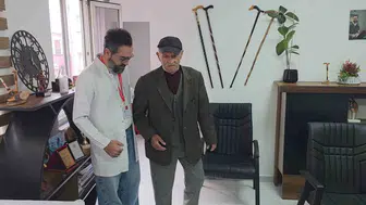 Amputasyon riskinden yapay deriyle kurtuldu: Emekli madenci yeniden yürüyor