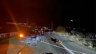 Elazığ-Pertek karayolunda feci kaza: Yolun karşısına geçmek isterken canından oldu