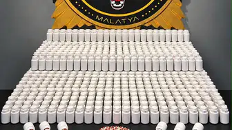 Malatya narkotik ekiplerinden zehir tacirlerine büyük darbe: 44 binin üzerinde hap yakalandı