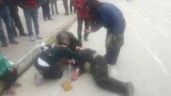 Cumhuriyet Caddesi'nde yaya kazası: Bir kişi hastaneye kaldırıldı