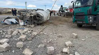 Yozgat'ta beton mikseri dehşeti: Kontrolden çıkan araç metrelerce sürüklendi