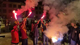 Adıyaman sokakları derbi zaferiyle sarı-kırmızıya boyandı