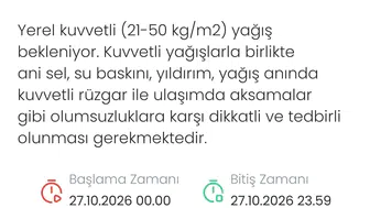 Denizli'de 24 saatlik kritik süreç: Kuvvetli sağanak yağış uyarısı geldi
