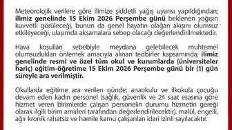 Düzce'de şiddetli yağış uyarısı okulları bir günlüğüne kapattı