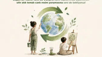 İnegöl AVM'de atıklar toprağa ve sanata dönüşüyor