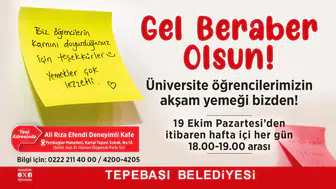 Tepebaşı’nda Üniversitelilere Akşam Yemeği Desteği