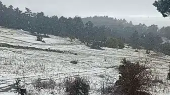 Alpu’da Kar Yağışı Etkili Oldu: Dağlar Beyaza Büründü