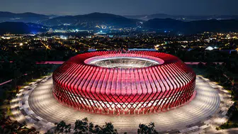 Türk Çadırlarından İlham Alan Bişkek Arena Açıldı