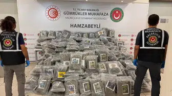 Hamzabeyli'de tırda 255 paket esrar: Dedektör köpek Atlas operasyonu ele verdi