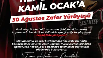 Gaziantep Basketbol için kortej yürüyüşü: Başkan Yılmaz tribünlere çağrı yaptı