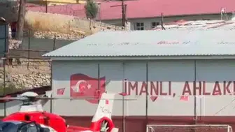 Feke'de kalp krizi alarmı: Ambulans helikopter dakikalar içinde havada