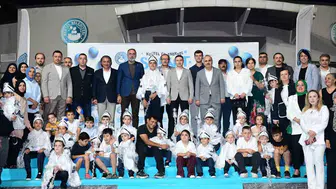 Kestel'de sünnet coşkusu: Çocuklar konvoyla şölene taşındı