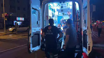 Kavgada vuruldu, tramvaya binip kaçtı