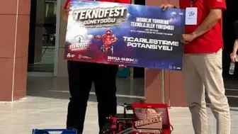 Düzceli lise öğrencisi TEKNOFEST'te ticarileştirme başarısıyla zirveye çıktı