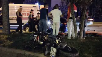 Talas Bulvarı'nda otomobil ile motosiklet çarpıştı: Bir kişi hastanelik oldu