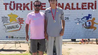 Erzincanlı sporcu Denizli'deki finalde podyuma çıktı