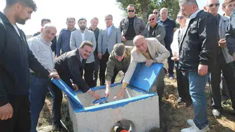 Beldağ köyünde 20 hektarlık tarım arazisi modern sulama sistemine kavuştu