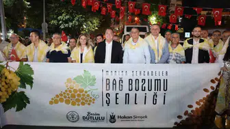 Manisa'nın bereketli bağları kortejle kutlandı: Şehir merkezinde üzüm şöleni