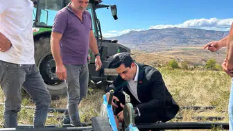 Kemah Mermerli Köyü'nde tarımsal sulama altyapısı güçlendiriliyor