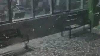 Boğazlıyan'da şiddetli dolu ve fırtına hayatı felç etti