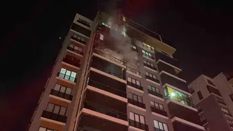 Nilüfer'de apartman yangını: 19 kişi termal drone destekli operasyonla kurtarıldı