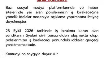 Emniyet Genel Müdürlüğü'nden 'iş bırakma' iddialarına net yanıt: Polis teşkilatı görev başında