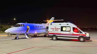 50 günlük Eylül bebeğin yaşam mücadelesi için gökyüzünde sağlık köprüsü kuruldu