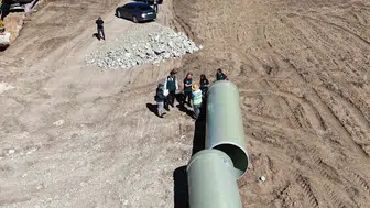 Bayburt'ta 57 bin dekar araziyi suya kavuşturacak dev projede denetim mesaisi
